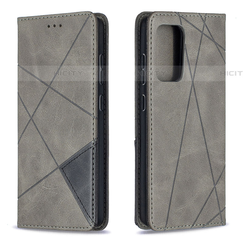 Funda de Cuero Cartera con Soporte Carcasa B07F para Samsung Galaxy A52 4G Gris