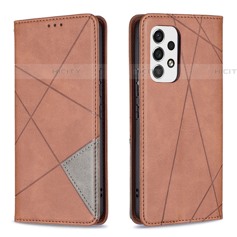 Funda de Cuero Cartera con Soporte Carcasa B07F para Samsung Galaxy A53 5G Marron