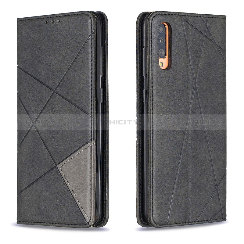 Funda de Cuero Cartera con Soporte Carcasa B07F para Samsung Galaxy A70 Negro