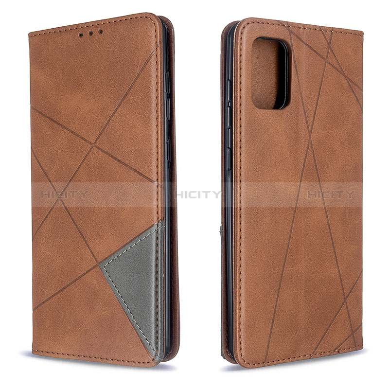 Funda de Cuero Cartera con Soporte Carcasa B07F para Samsung Galaxy A71 5G Marron