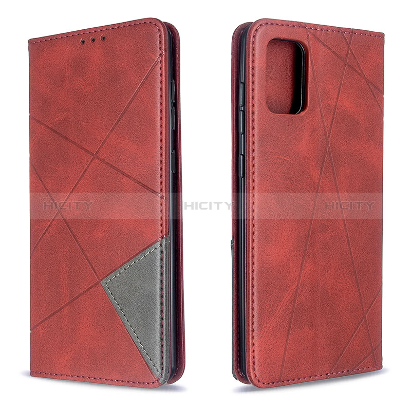 Funda de Cuero Cartera con Soporte Carcasa B07F para Samsung Galaxy A71 5G Rojo