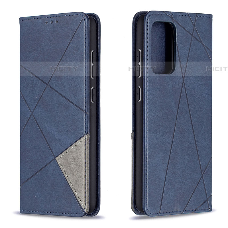 Funda de Cuero Cartera con Soporte Carcasa B07F para Samsung Galaxy A72 4G Azul