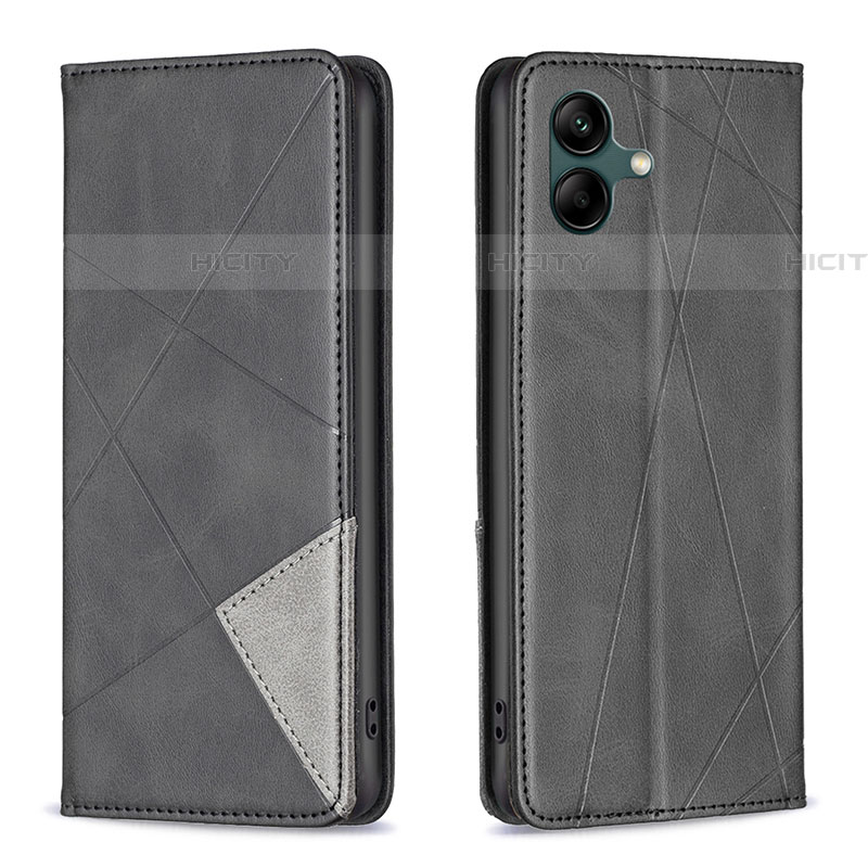 Funda de Cuero Cartera con Soporte Carcasa B07F para Samsung Galaxy F04 Negro