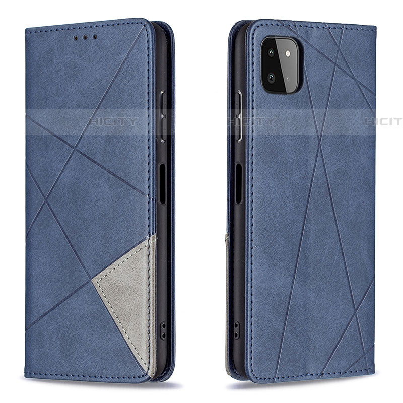 Funda de Cuero Cartera con Soporte Carcasa B07F para Samsung Galaxy F42 5G Azul