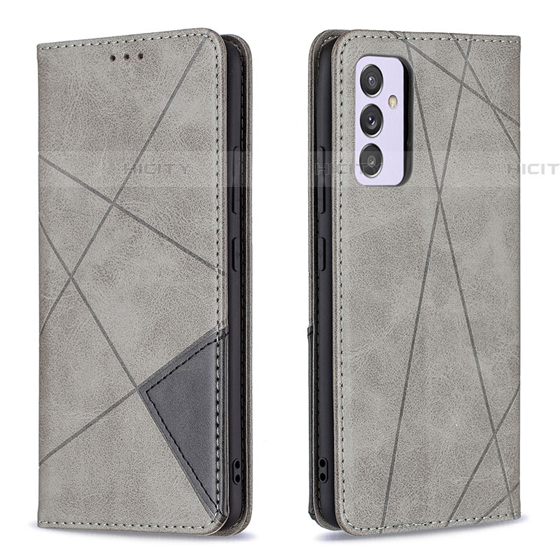 Funda de Cuero Cartera con Soporte Carcasa B07F para Samsung Galaxy F54 5G Gris