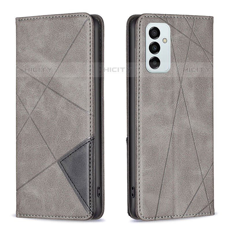 Funda de Cuero Cartera con Soporte Carcasa B07F para Samsung Galaxy M23 5G Gris