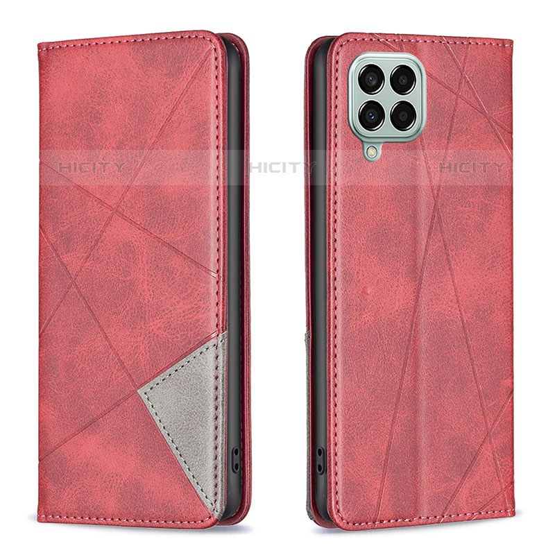 Funda de Cuero Cartera con Soporte Carcasa B07F para Samsung Galaxy M33 5G Rojo