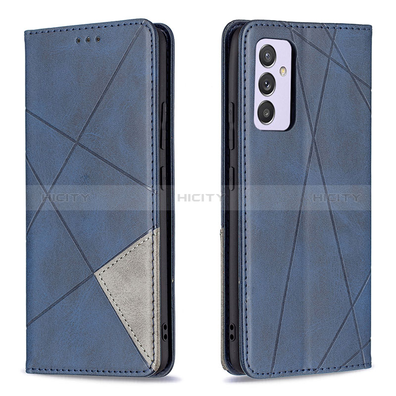 Funda de Cuero Cartera con Soporte Carcasa B07F para Samsung Galaxy Quantum2 5G Azul