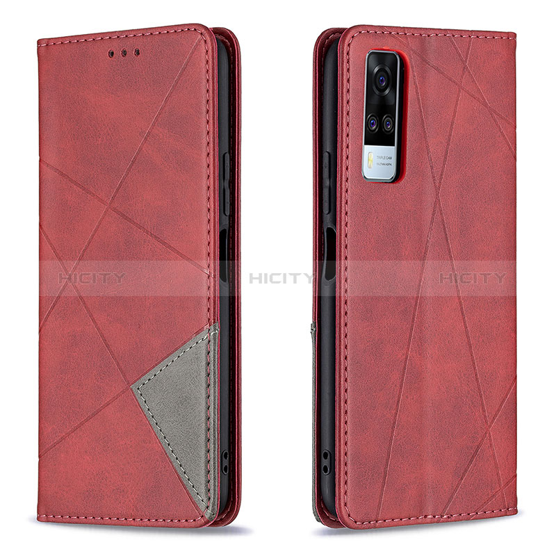 Funda de Cuero Cartera con Soporte Carcasa B07F para Vivo Y53s 4G