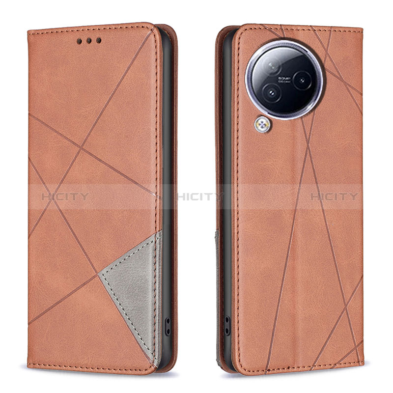 Funda de Cuero Cartera con Soporte Carcasa B07F para Xiaomi Civi 3 5G Marron