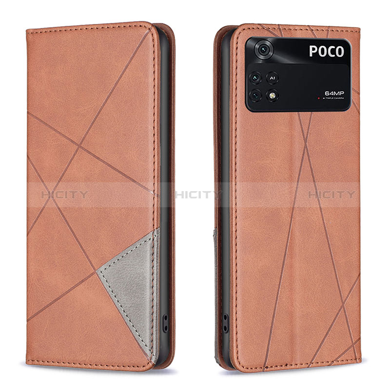 Funda de Cuero Cartera con Soporte Carcasa B07F para Xiaomi Poco M4 Pro 4G