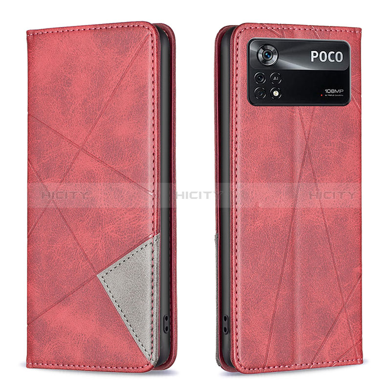 Funda de Cuero Cartera con Soporte Carcasa B07F para Xiaomi Poco X4 Pro 5G