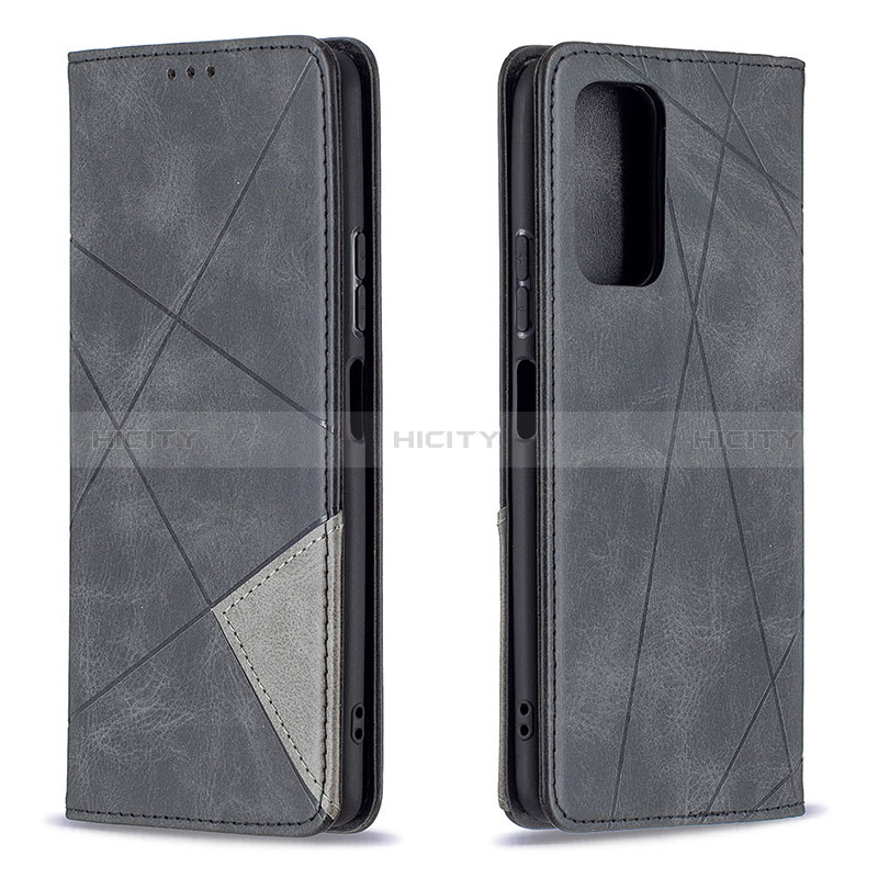 Funda de Cuero Cartera con Soporte Carcasa B07F para Xiaomi Redmi Note 10 Pro 4G Negro