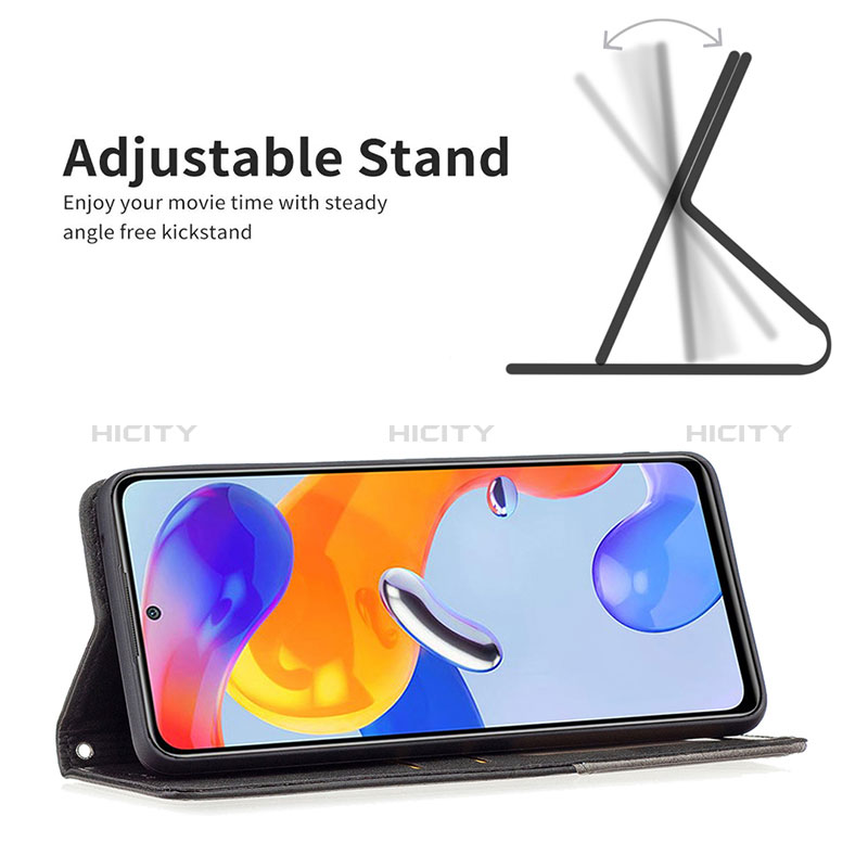 Funda de Cuero Cartera con Soporte Carcasa B07F para Xiaomi Redmi Note 11 Pro 4G