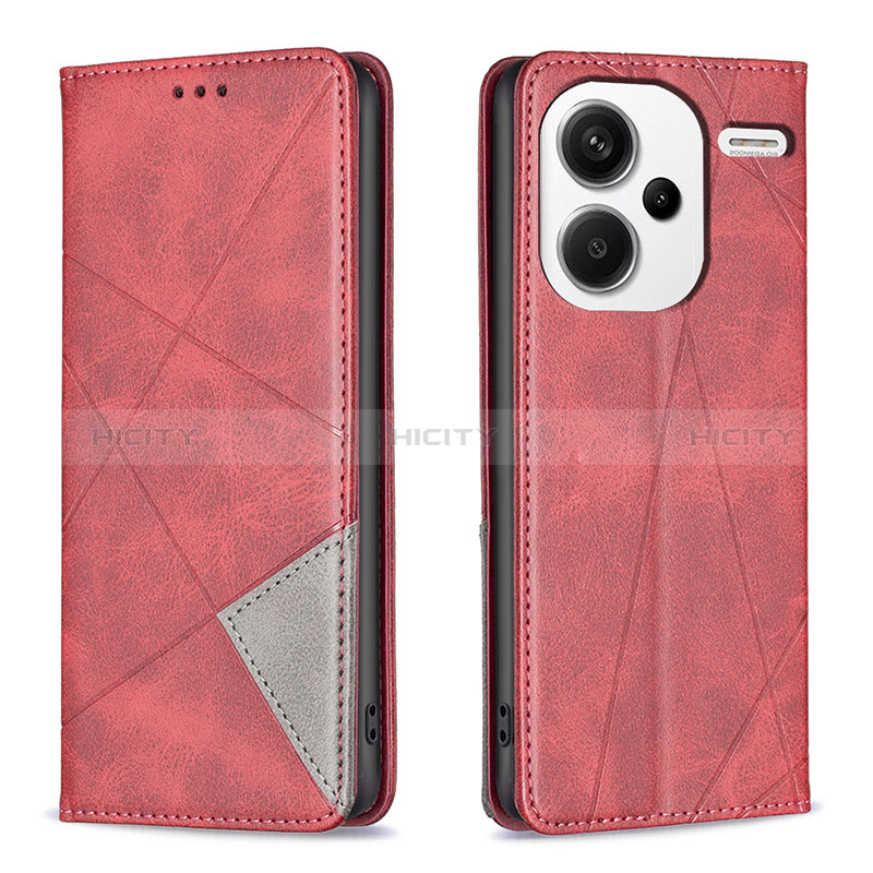 Funda de Cuero Cartera con Soporte Carcasa B07F para Xiaomi Redmi Note 13 Pro+ Plus 5G