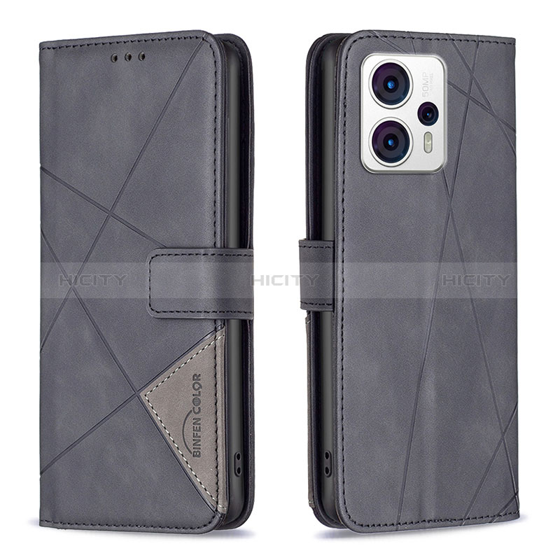 Funda de Cuero Cartera con Soporte Carcasa B08F para Motorola Moto G23