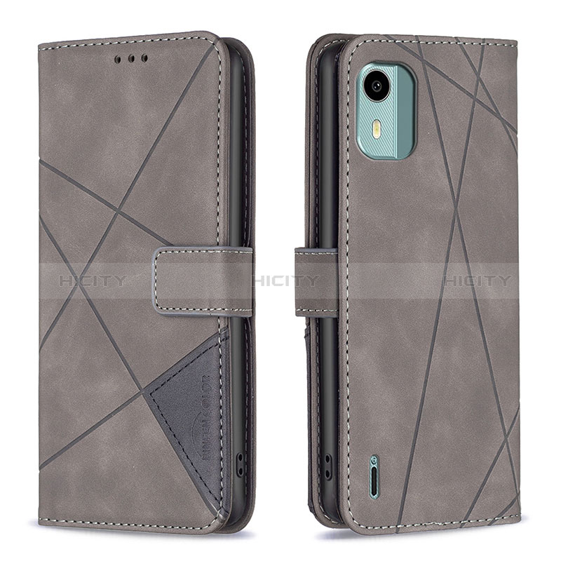 Funda de Cuero Cartera con Soporte Carcasa B08F para Nokia C12 Plus