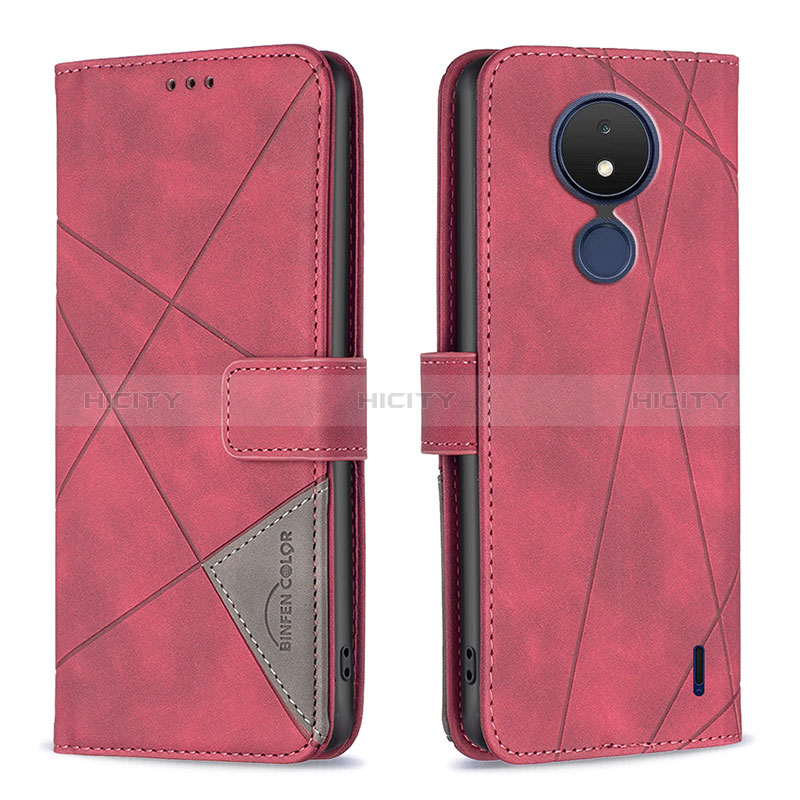 Funda de Cuero Cartera con Soporte Carcasa B08F para Nokia C21