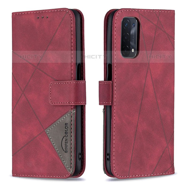 Funda de Cuero Cartera con Soporte Carcasa B08F para OnePlus Nord N200 5G