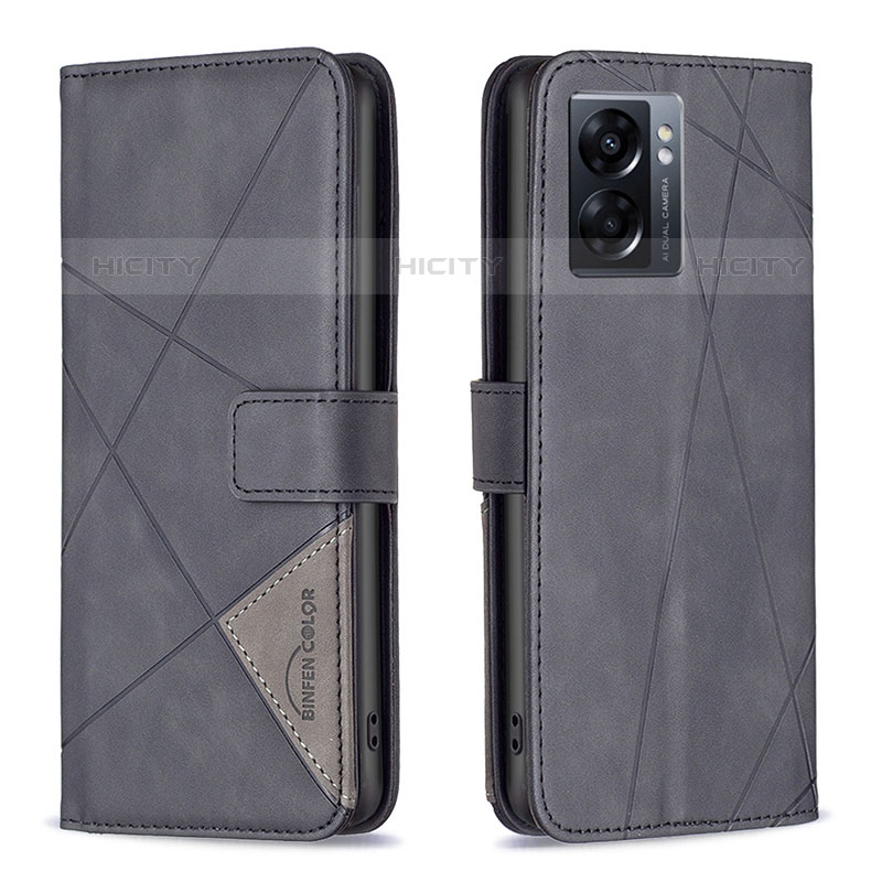 Funda de Cuero Cartera con Soporte Carcasa B08F para OnePlus Nord N300 5G Negro