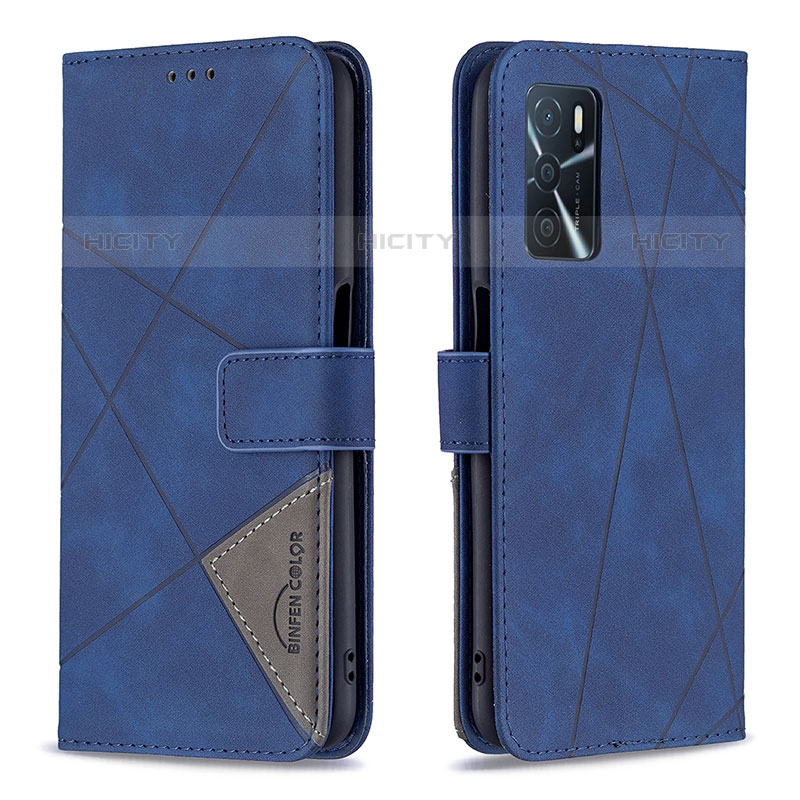 Funda de Cuero Cartera con Soporte Carcasa B08F para Oppo A54s