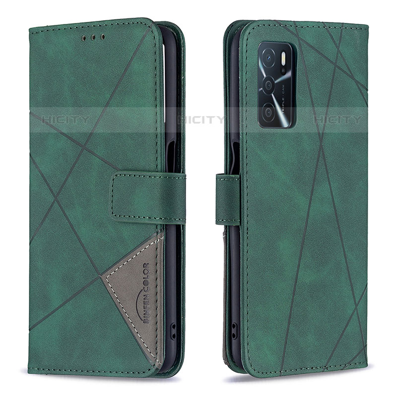 Funda de Cuero Cartera con Soporte Carcasa B08F para Oppo A54s