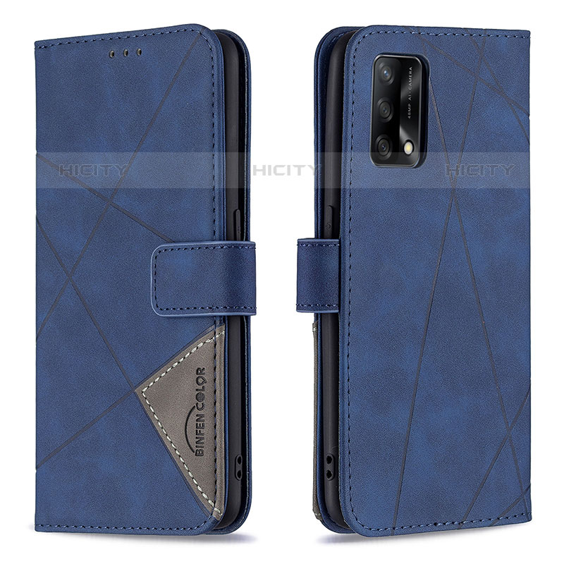 Funda de Cuero Cartera con Soporte Carcasa B08F para Oppo A74 4G