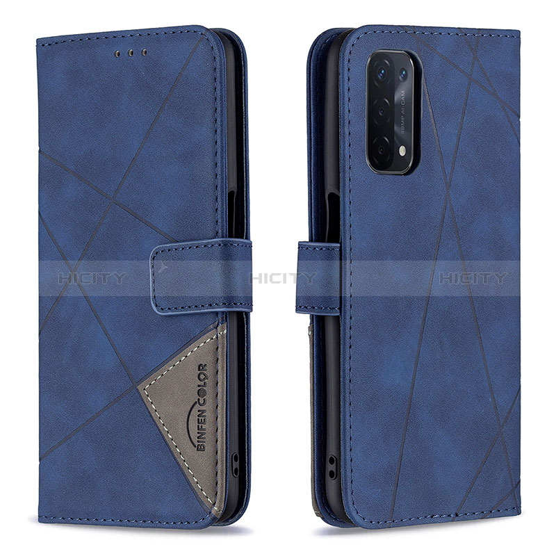 Funda de Cuero Cartera con Soporte Carcasa B08F para Oppo A74 5G