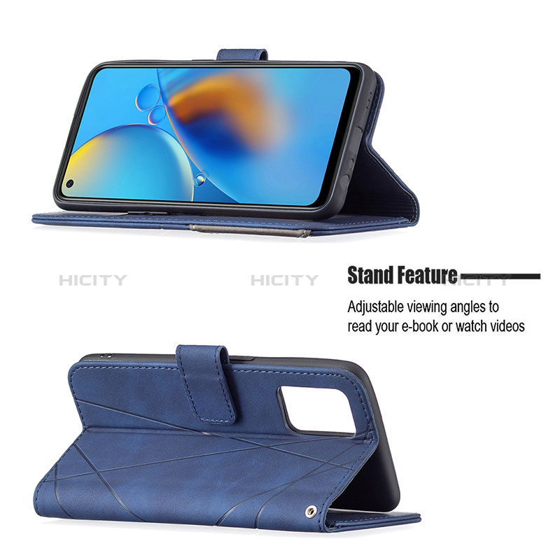 Funda de Cuero Cartera con Soporte Carcasa B08F para Oppo F19