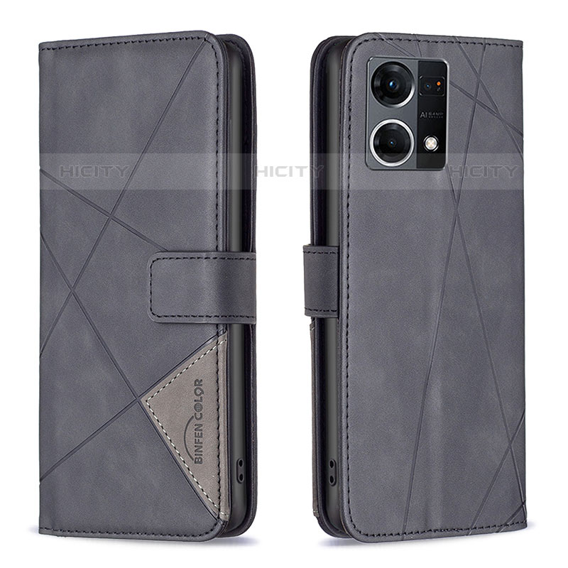 Funda de Cuero Cartera con Soporte Carcasa B08F para Oppo F21 Pro 4G