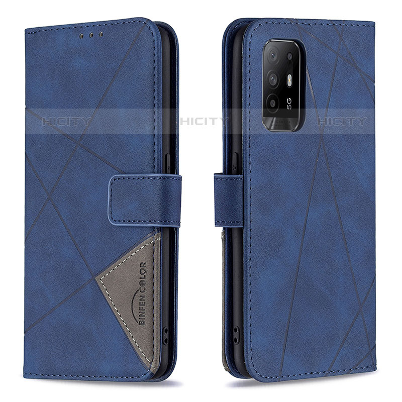 Funda de Cuero Cartera con Soporte Carcasa B08F para Oppo Reno5 Z 5G