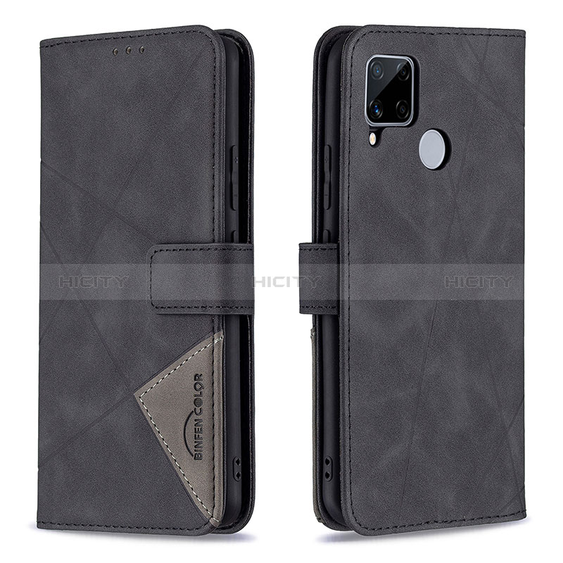 Funda de Cuero Cartera con Soporte Carcasa B08F para Realme 7i RMX2193