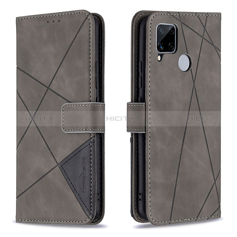 Funda de Cuero Cartera con Soporte Carcasa B08F para Realme 7i RMX2193