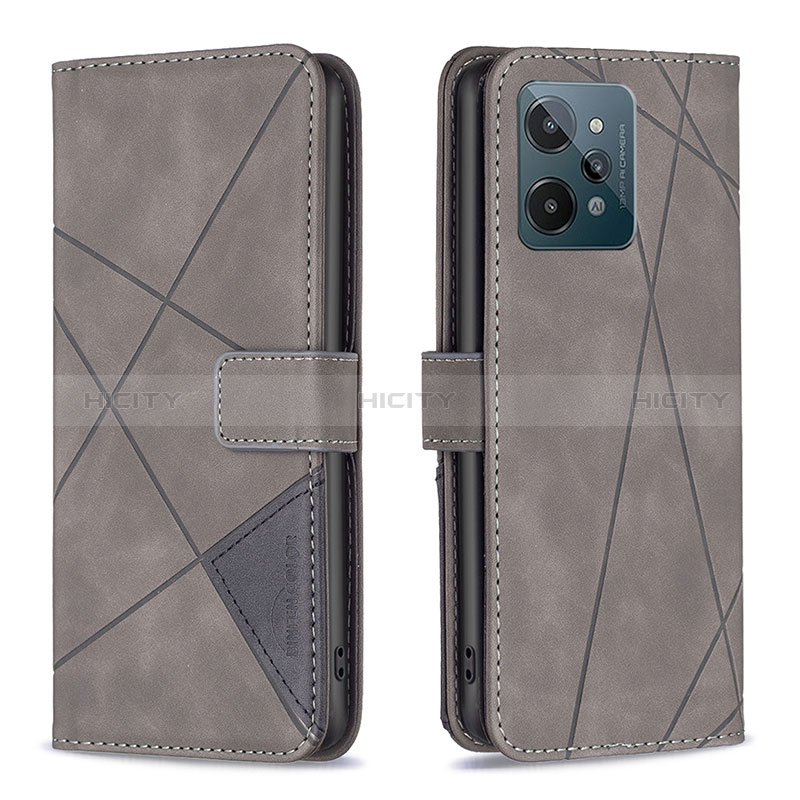 Funda de Cuero Cartera con Soporte Carcasa B08F para Realme C31