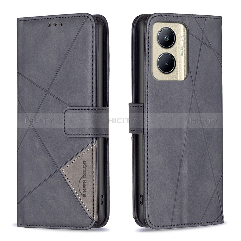 Funda de Cuero Cartera con Soporte Carcasa B08F para Realme C33