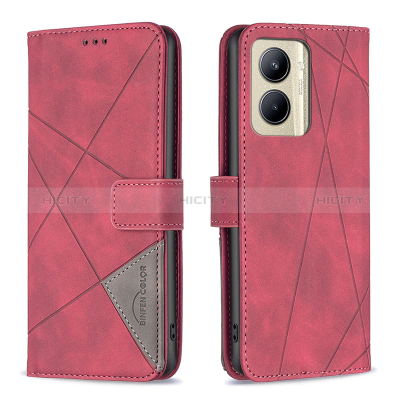 Funda de Cuero Cartera con Soporte Carcasa B08F para Realme C33 (2023)