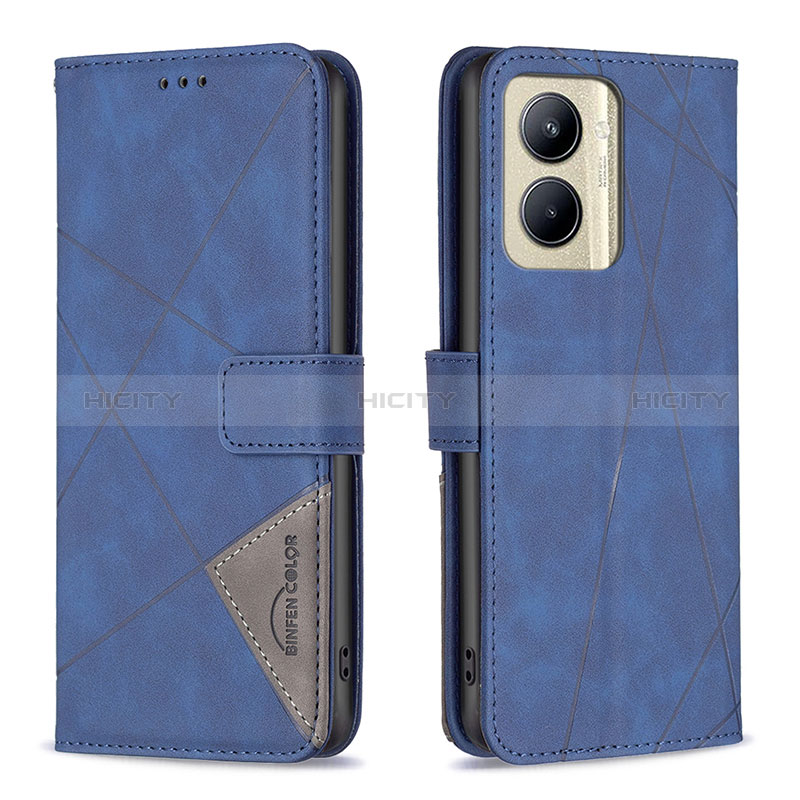 Funda de Cuero Cartera con Soporte Carcasa B08F para Realme C33