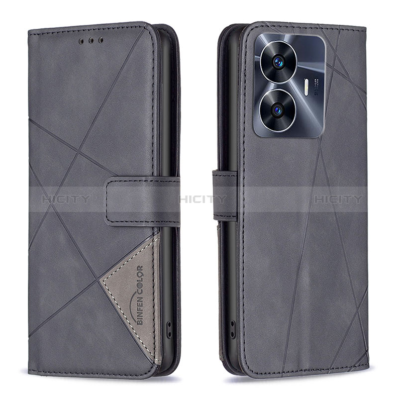 Funda de Cuero Cartera con Soporte Carcasa B08F para Realme C55