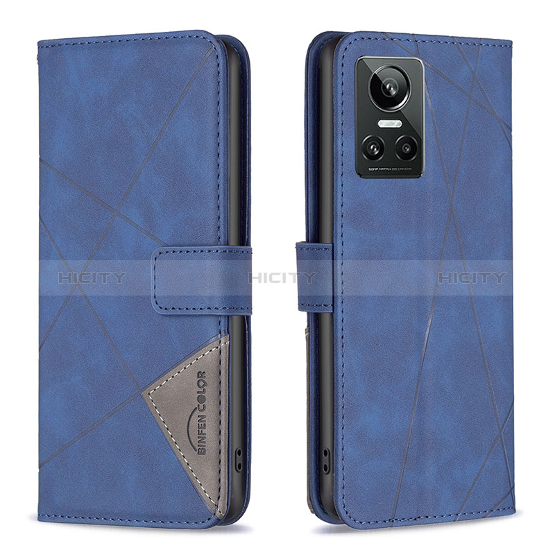 Funda de Cuero Cartera con Soporte Carcasa B08F para Realme GT Neo3 5G