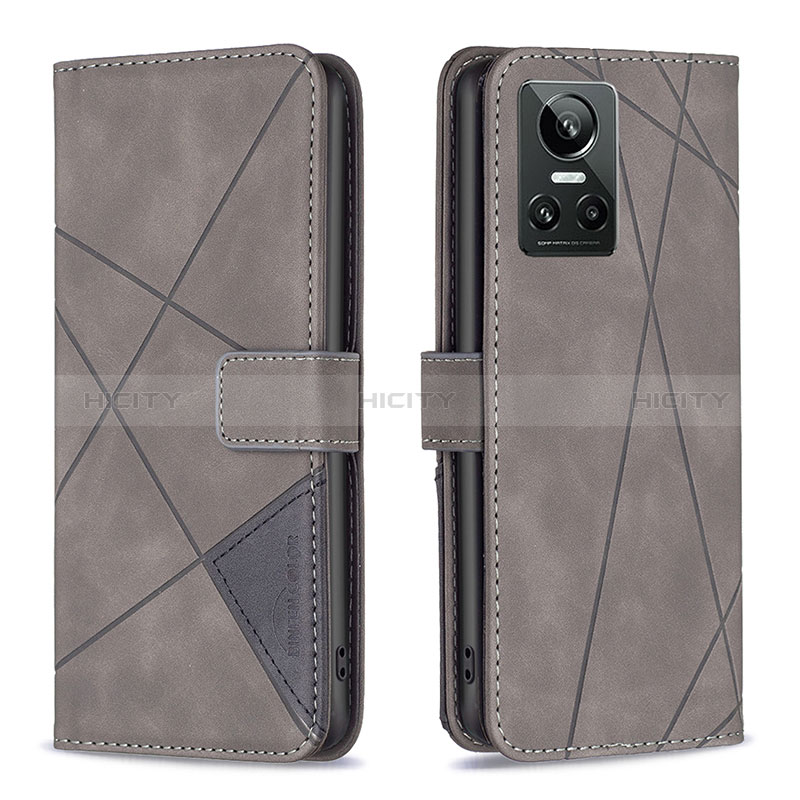 Funda de Cuero Cartera con Soporte Carcasa B08F para Realme GT Neo3 5G