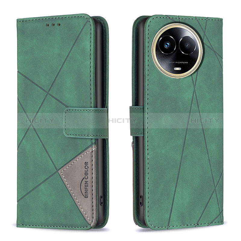 Funda de Cuero Cartera con Soporte Carcasa B08F para Realme V50 5G