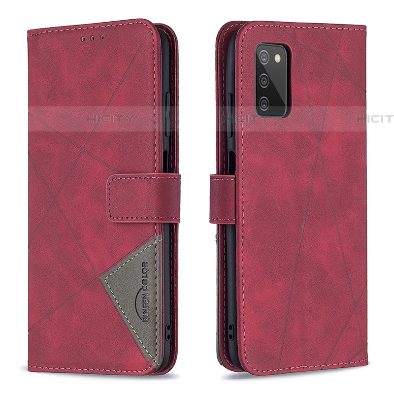 Funda de Cuero Cartera con Soporte Carcasa B08F para Samsung Galaxy A03s