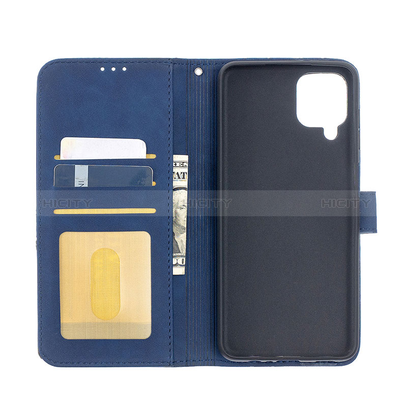 Funda de Cuero Cartera con Soporte Carcasa B08F para Samsung Galaxy A12