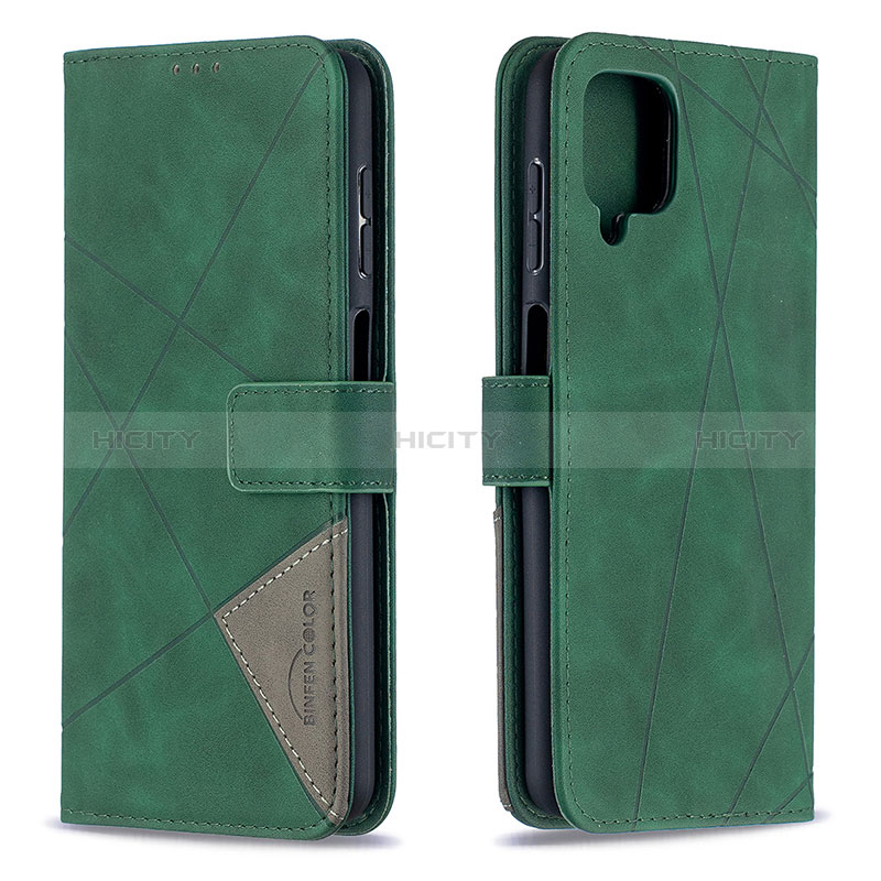 Funda de Cuero Cartera con Soporte Carcasa B08F para Samsung Galaxy A12