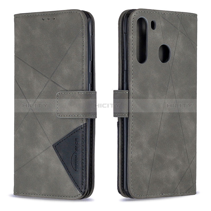 Funda de Cuero Cartera con Soporte Carcasa B08F para Samsung Galaxy A21