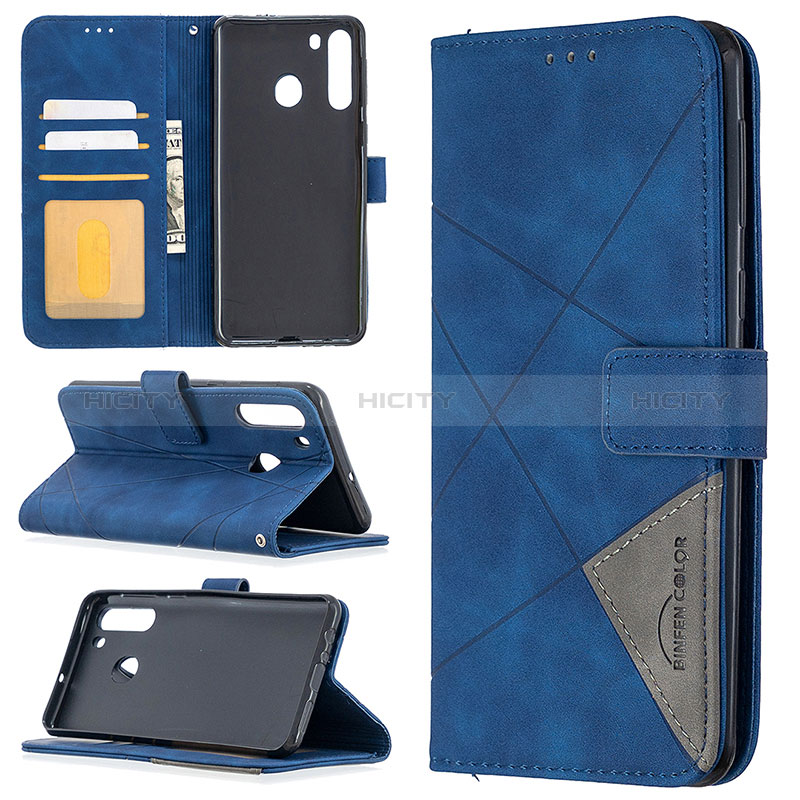 Funda de Cuero Cartera con Soporte Carcasa B08F para Samsung Galaxy A21