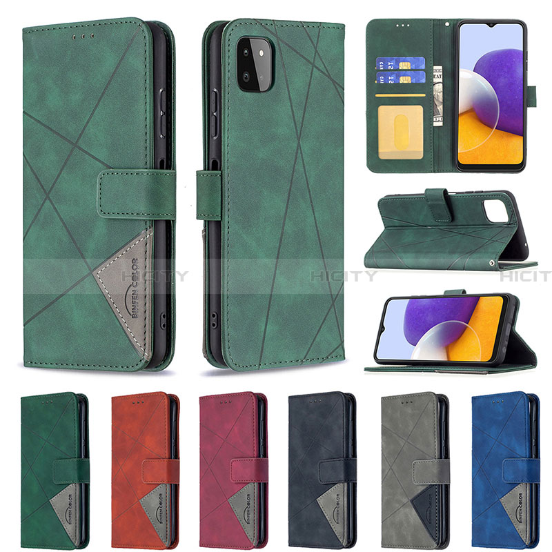 Funda de Cuero Cartera con Soporte Carcasa B08F para Samsung Galaxy A22 5G