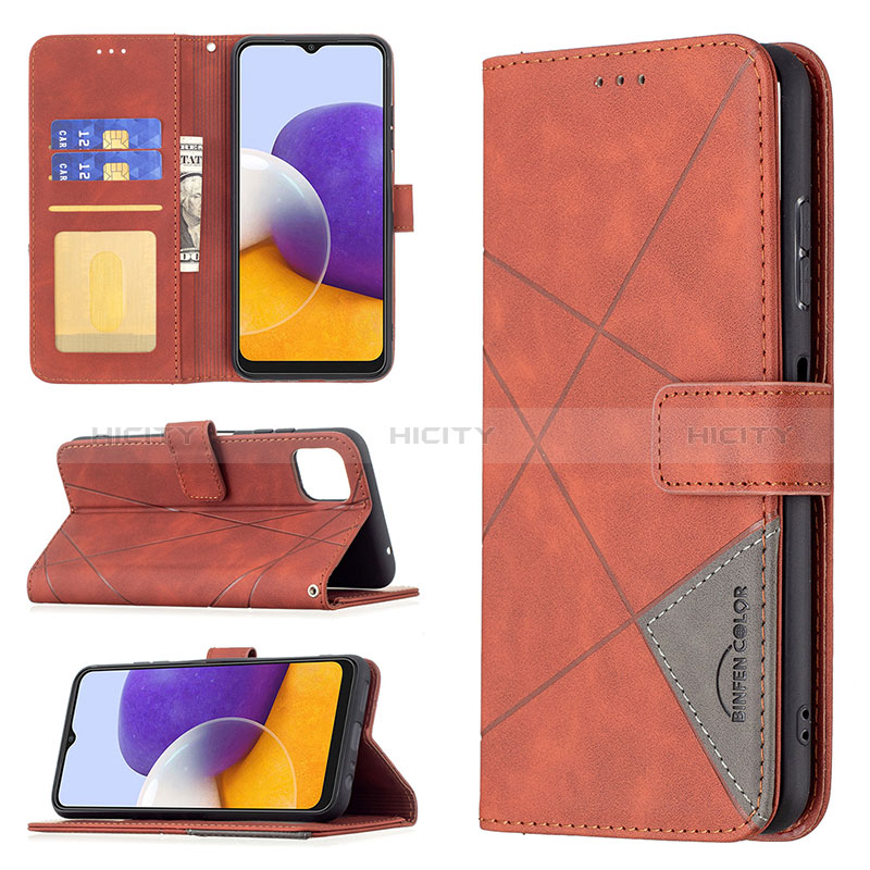 Funda de Cuero Cartera con Soporte Carcasa B08F para Samsung Galaxy A22s 5G