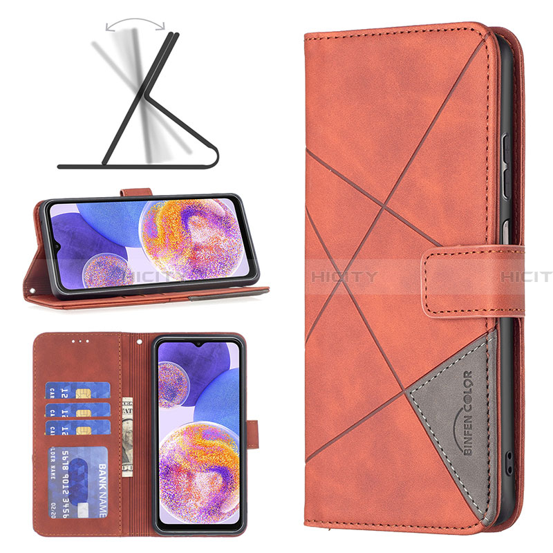 Funda de Cuero Cartera con Soporte Carcasa B08F para Samsung Galaxy A23 4G