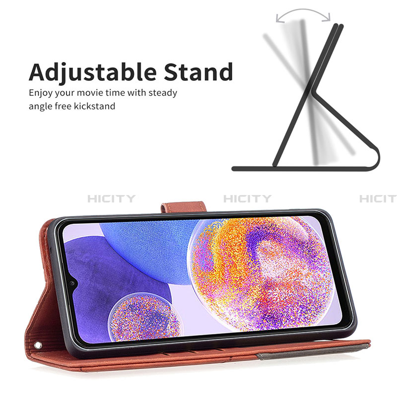 Funda de Cuero Cartera con Soporte Carcasa B08F para Samsung Galaxy A23 4G